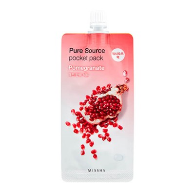 Лифтинговая маска для лица Missha Pure Source Pocket Pack - Pomegranate
