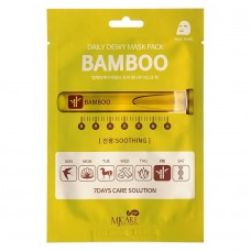Маска тканевая для лица c экстрактом бамбука MJ CARE DAILY DEW MASK PACK BAMBOO 25гр