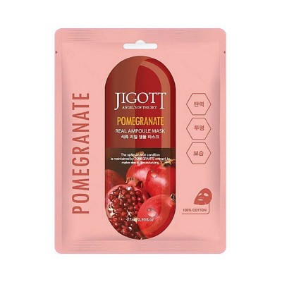 Тканевая маска Jigott Pomegranate Real Ampoule Mask