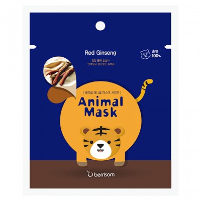 БР Animal Маска таканевая с экстрактом женьшеня Animal mask series - Tiger 25мл