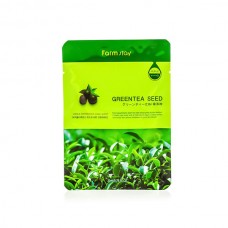 Тканевая маска с натуральным экстрактом семян зеленого чая, 23 мл, FarmStay