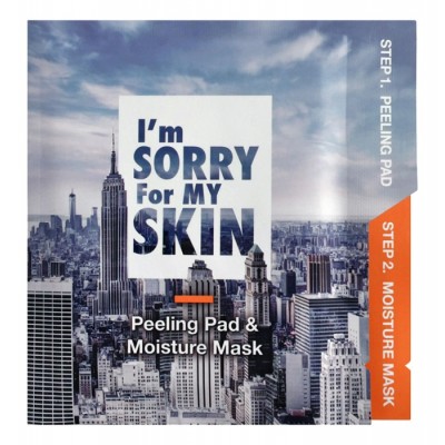 Маска и пилинг пад для лица УВЛАЖНЯЮЩАЯ I'm Sorry for My Skin Peeling Pad & Moisture Mask, 1 шт*7 мл