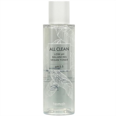 Слабокислотный балансирующий тонер Heimish All Clean Low pH Balancing Vegan Toner 