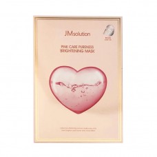 Осветляющая тканевая маска с арбутином JMsolution Pink Care Pureness Brightening Mask