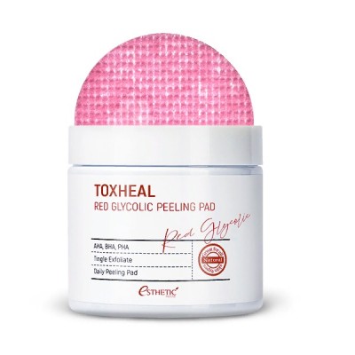 Пилинг-подушечки МИНДАЛЬНЫЕ Toxheal Red Glyucolic Peeling Pad, 100 мл (100 шт)