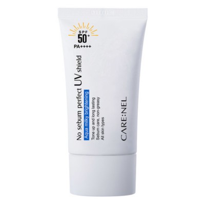 Солнцезащитный матирующий крем для лица (50мл) CARE:NEL NO SEBUM PERFECT UV SHIELD SPF 50+ PA++++