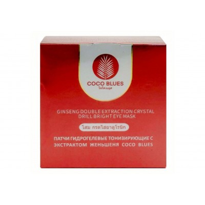 Патчи для глаз гидрогелевые ЭКСТРАКТ ЖЕНЬШЕНЯ/РАСТИТЕЛЬНЫЕ ЭКСТРАКТЫ тонизирующие, 60 шт