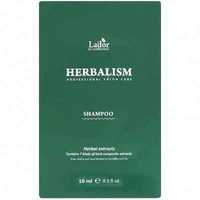 Шампунь пробник HERBALISM SHAMPOO POUCH 10ML