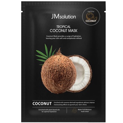 Увлажняющая тканевая маска с кокосом JM Solution Tropical Coconut Mask 30мл