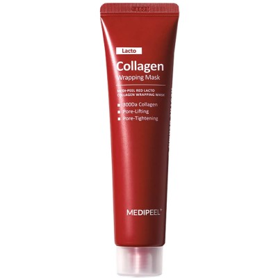 Маска-плёнка для сужения пор с коллагеном MEDIPEEL Red Lacto Collagen Wrapping Mask