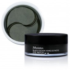 Гидрогелевые патчи с протеинами шёлка и углём JMsolution Black Cocoon Home Esthetic Eye Patch
