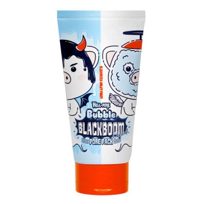 Кислородная маска для очищения пор Elizavecca Hell-Pore Bubble Black Boom Pore Pack, 150мл.