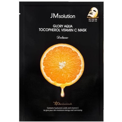 Витаминная тканевая маска для сияния кожи JMsolution Glory Aqua Tocopherol Vitamin C Mask