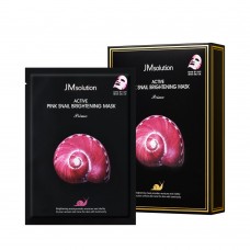 Тканевая маска для сияния кожи с муцином улитки JMsolution Active Pink Snail Brightening Mask Prime