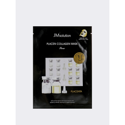 Маска с коллагеном и пептидами для упругости кожи JMSOLUTION Placen Collagen Mask Pure 35ml