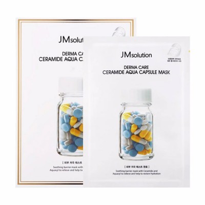 Восстанавливающая тканевая маска для лица с керамидами JMsolution Derma Care Ceramide Aqua Capsule M