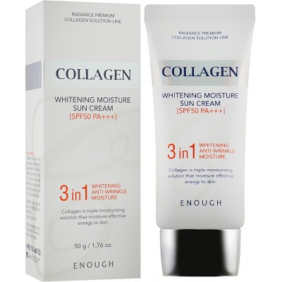 Крем солнцезащитный с коллагеном 3в1 Enough 3in1 Collagen Sun Cream 50мл