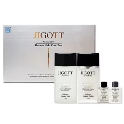 Jigott Moisture Skin Care 2Set Мужской набор для лица двойное увлажнен