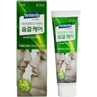 Паста зубная для ухода за дыханием с ароматом жасмина и мяты Systema Toothpaste Breath Care 120g
