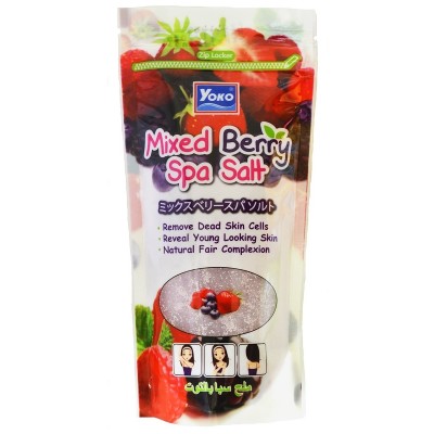 Скраб для тела солевой ЯГОДНЫЙ МИКС YOKO Mixed berry spa salt, 300 г