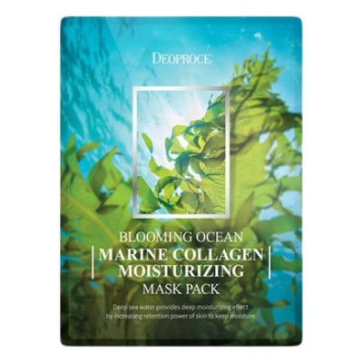 Тканевая маска Deoproce Blooming Ocean Mask Pack, 25гр. - морской коллаген