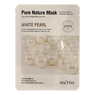 Маска для лица тканевая Secriss Pure Nature Mask Pack White Pearl 25мл