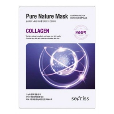 Маска для лица тканевая Secriss Pure Nature Mask Pack Collagen 25мл