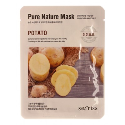 Маска для лица тканевая Secriss Pure Nature Mask Pack Potato 25мл