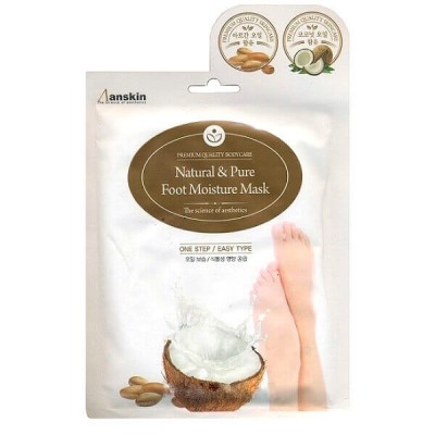 Маска для ног увлажняющая Anskin Natural & Pure Foot Moisture Mask 16мл