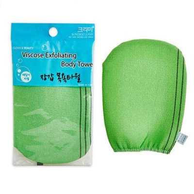 Мочалка-варежка для душа Viscose Exfoliating Body Towel 12см х 17см